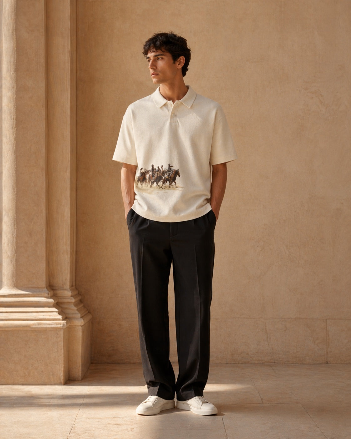 Full-length portrait from the Miyara 001 campaign.